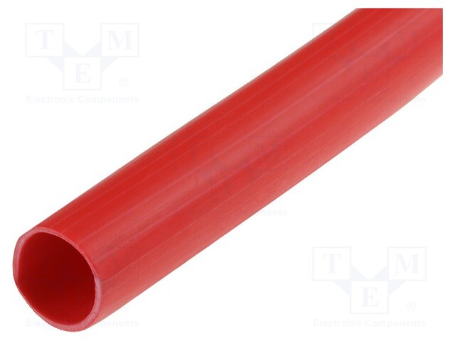 Insulating tube; Mat: PVC; red; -45÷125°C; Øint: 7mm; L: 50m