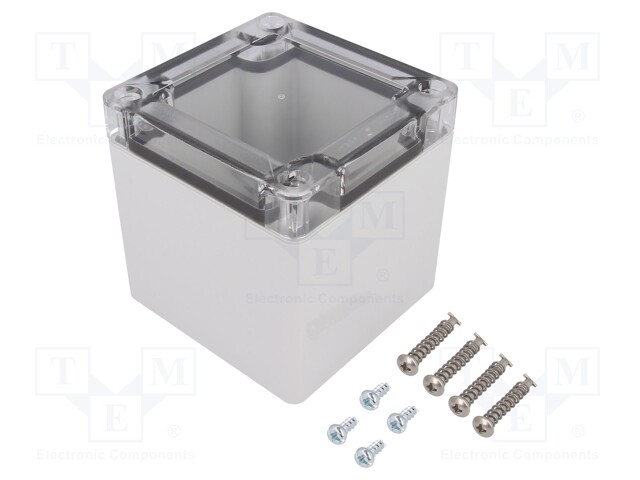 Enclosure: multipurpose; X: 82mm; Y: 84mm; Z: 85mm; TG ABS; ABS; grey