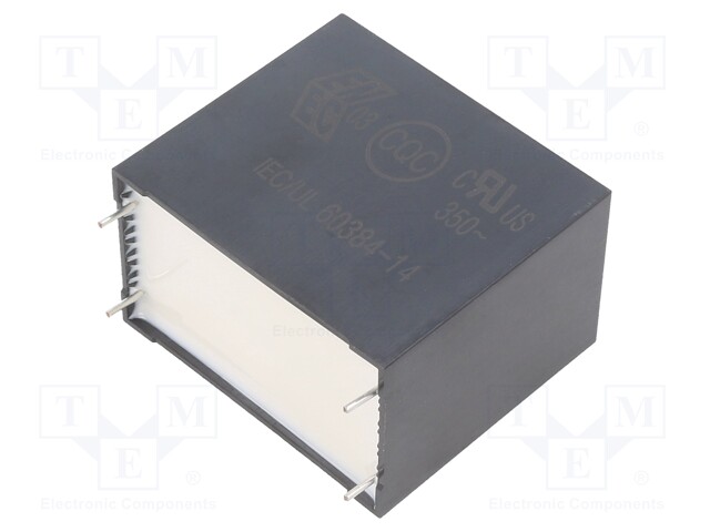 Capacitor: polypropylene; 18uF; Body dim: 35x50x57.5mm; THT; ±10%