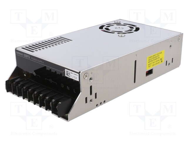 AC/DC Enclosed Power Supply (PSU), 254 to 373VDC, ITE, 1 Outputs, 350 W, 12 V, 29 A