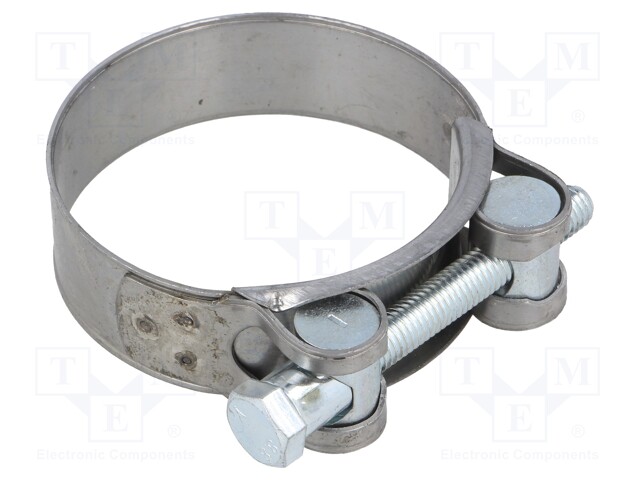 T-bolt clamp; W: 22mm; Clamping: 64÷67mm; chrome steel AISI 430