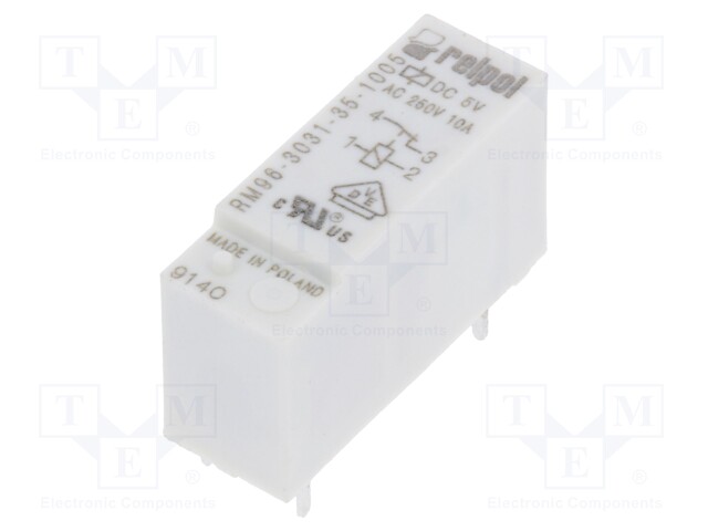 Relay: electromagnetic; SPST-NC; Ucoil: 5VDC; 8A/250VAC; 8A/24VDC