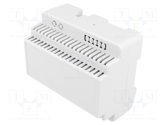 Enclosure: for DIN rail mounting; Y: 91mm; X: 105mm; Z: 60mm; ABS