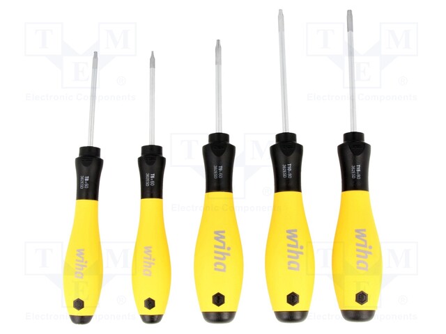 Screwdrivers; Pcs: 5; ESD; Package: cardboard packaging; Bit: Torx®