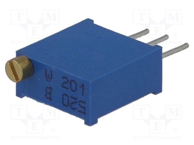 Potentiometer: mounting; multiturn; 200Ω; 500mW; THT; ±10%; linear