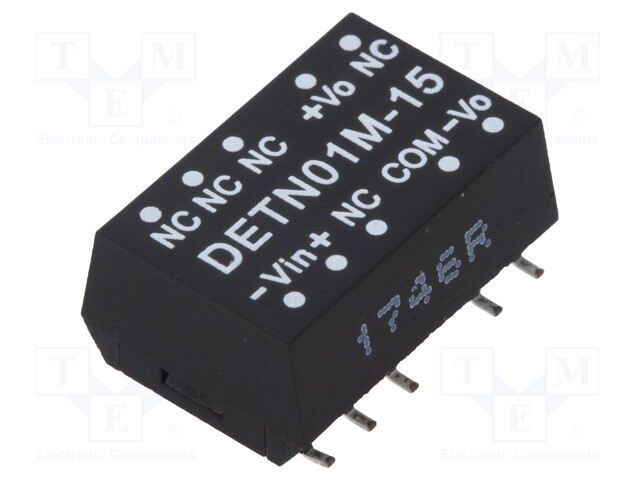 Converter: DC/DC; 1W; Uin: 10.8÷13.2V; Uout: 15VDC; Uout2: -15VDC