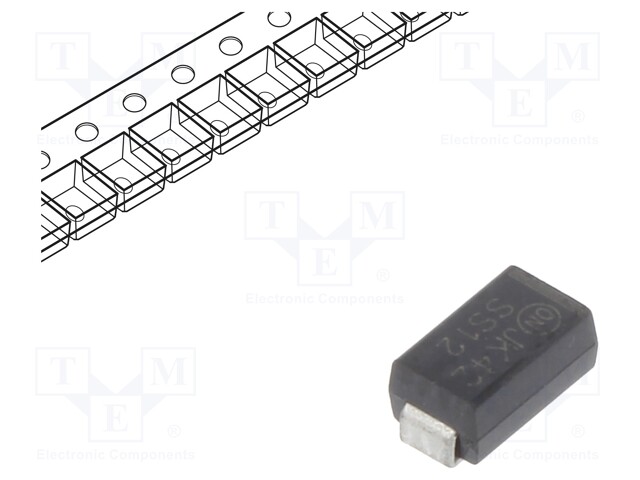 Diode: Schottky rectifying; SMD; 20V; 1A; Ufmax: 0.5V; SMA; 1.1W