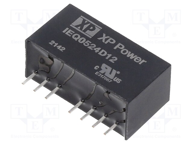 Isolated Board Mount DC/DC Converter, ITE, 2 Output, 5 W, 12 V, 209 mA, -12 V