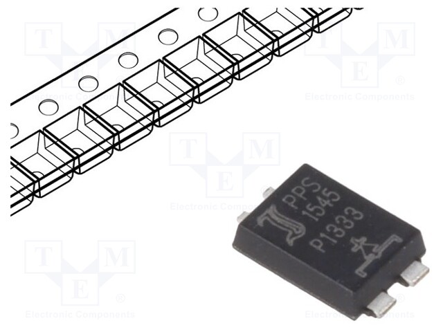 Diode: Schottky rectifying; SMD; 45V; 15A; PowerSMD