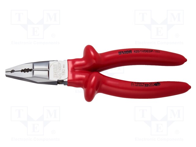 Pliers; insulated; 180mm