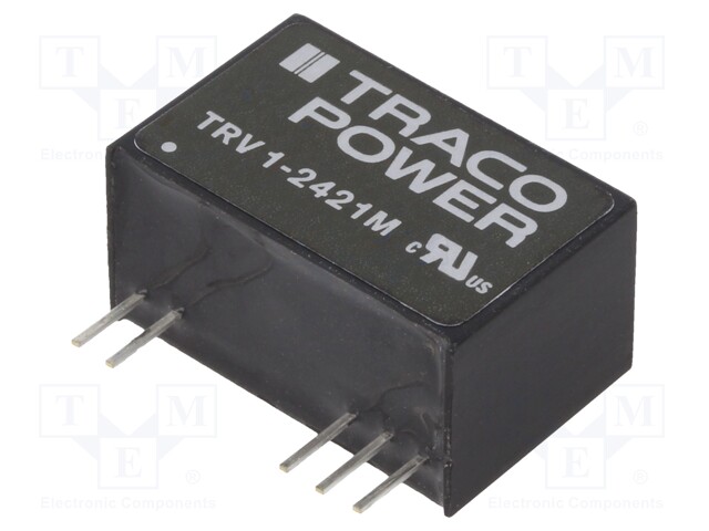 Converter: DC/DC; 1W; Uin: 19.2÷28.8V; Uout: 15VDC; Uout2: -5VDC