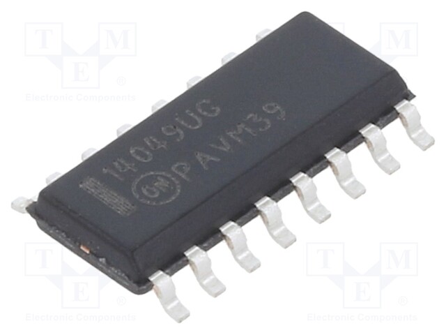 IC: digital; buffer; NOT; Channels: 6; IN: 1; SMD; SO16; 3÷18VDC