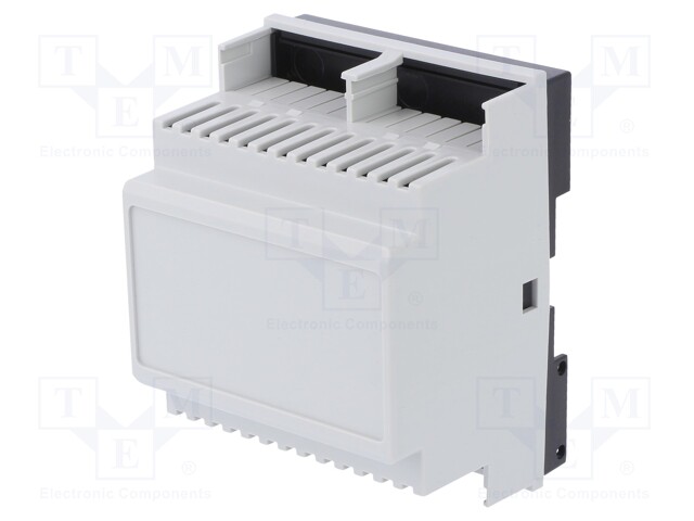 Enclosure: for DIN rail mounting; Y: 90mm; X: 70mm; Z: 58mm; grey