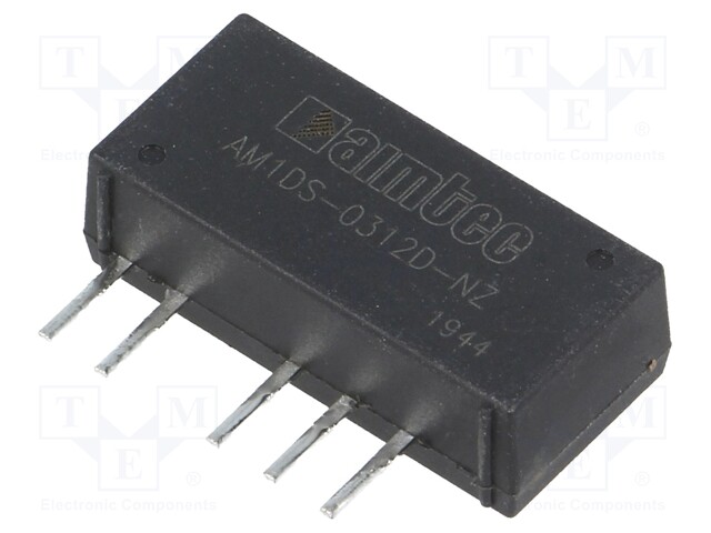 Converter: DC/DC; 1W; Uin: 3÷3.6V; Uout: 12VDC; Uout2: -12VDC; SIP7