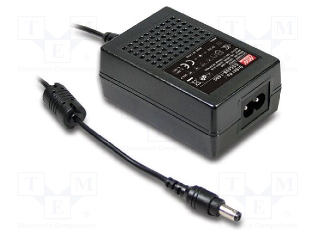 Power supply: switched-mode; 50÷100VDC; 350mA; Out: 5,5/2,1; 35W