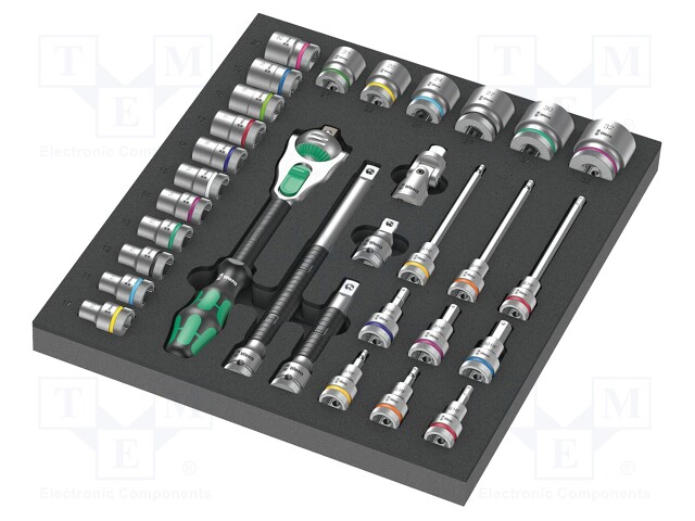 Wrenches set; hex key,hex socket,socket spanner; 31pcs.