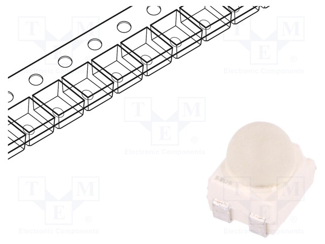 LED; SMD; 3528,PLCC4; amber; 2000÷4000mlm; 3.5x2.8x3.8mm; 30°; 20mA