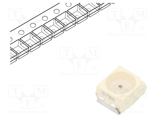 Power LED; red; 60°; 20mA; λd: 626-639nm; 2.8x3.5x1.75mm; SMD