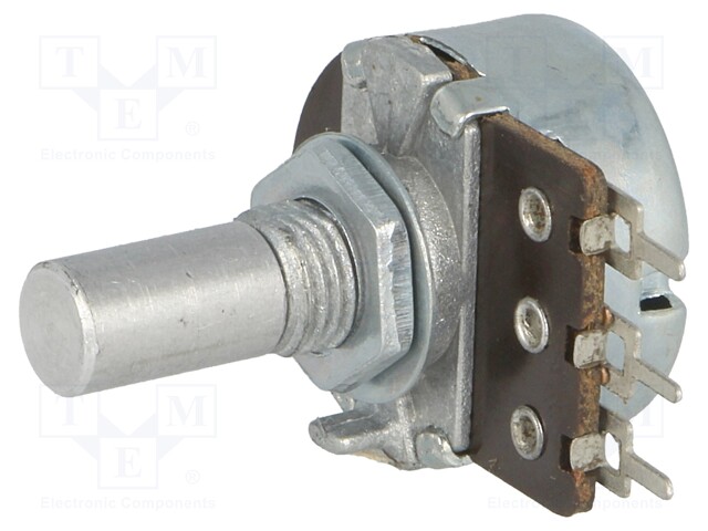 Potentiometer: shaft; single turn; 1MΩ; 200mW; ±30%; THT; 6mm