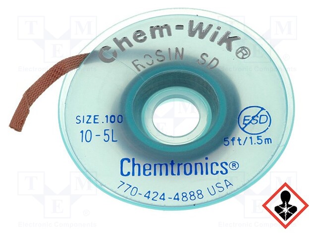 Tape: desoldering; rosin; W: 2.54mm; L: 1.5m