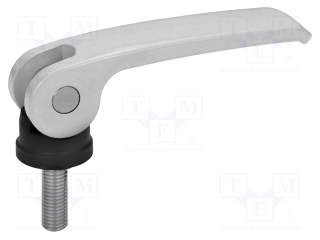 Lever; clamping; Thread len: 50mm; Lever length: 82mm; Body: silver