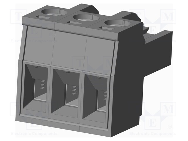 Connector: pluggable terminal block; plug; female; straight; grey