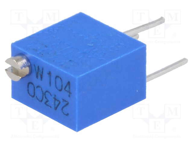 Potentiometer: mounting; vertical,multiturn; 100kΩ; 250mW; ±10%