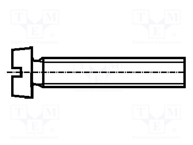 Screw; M4x16; DIN: 84; Head: cheese head; slotted