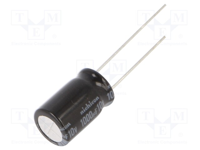 ALUMINUM ELECTROLYTIC CAPACITOR, 1000UF, 10V, 20%, RADIAL