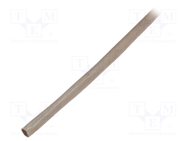 Insulating tube; beige; -30÷155°C; Øint: 6mm; L: 200m; 5kV/mm