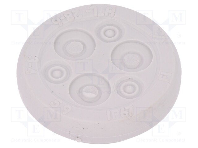 Multigate grommet; Ømount.hole: 28mm; Panel thick: 1.5÷5mm; IP67