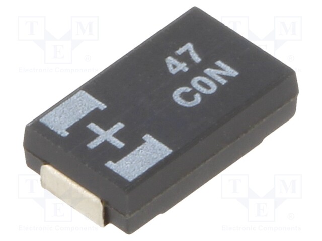 Capacitor: tantalum-polymer; 47uF; 16VDC; TQC; SMD; ±20%; -55÷105°C