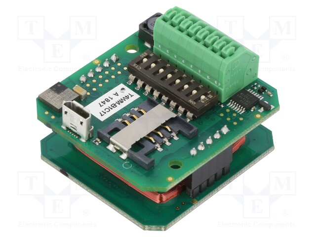 Module: RFID reader; RS232,RS485,TTL,USB; Dim: 40.7x43.9x29.4mm