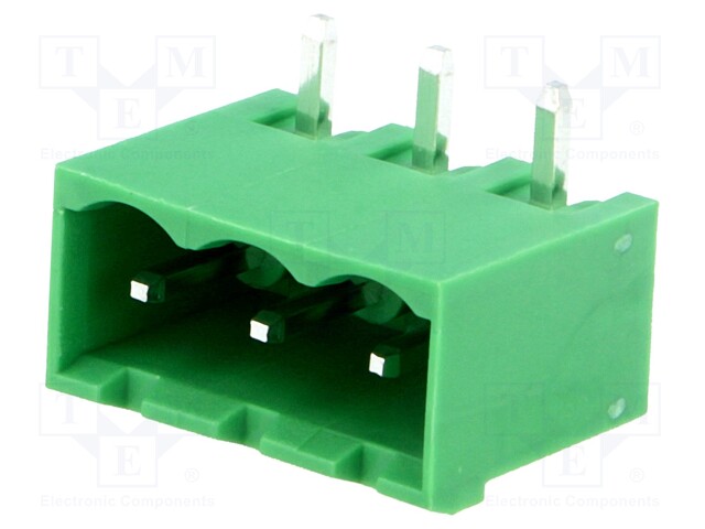 Pluggable terminal block; 5.08mm; ways: 3; angled; socket; male