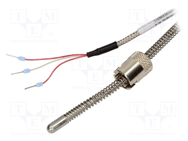 Sensor: temperature; Pt100; 100Ω; cl.A; 0÷400°C; Leads: 3 leads