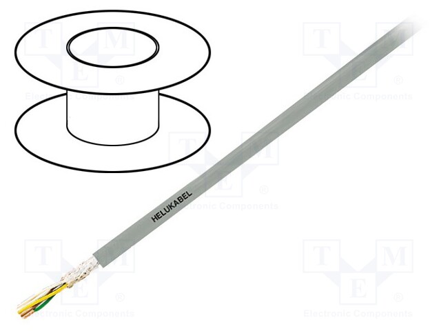 Wire: control cable; SUPERTRONIC®-PVC; 4x0,34mm2; PVC; grey; Cu