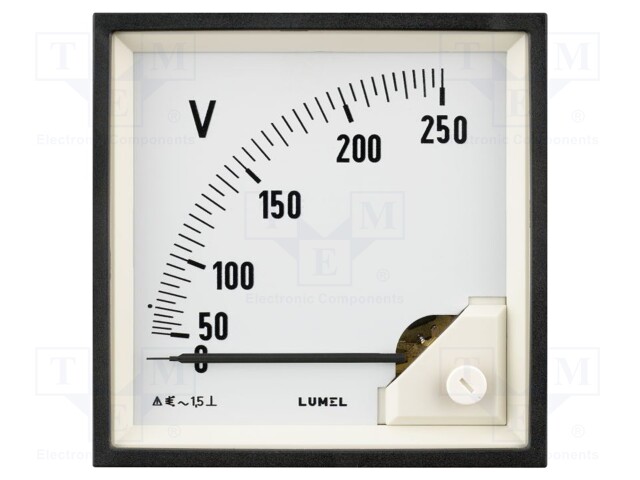 Meter; on panel; analogue; 0÷30A; True RMS; Class: 1,5; 40÷72Hz