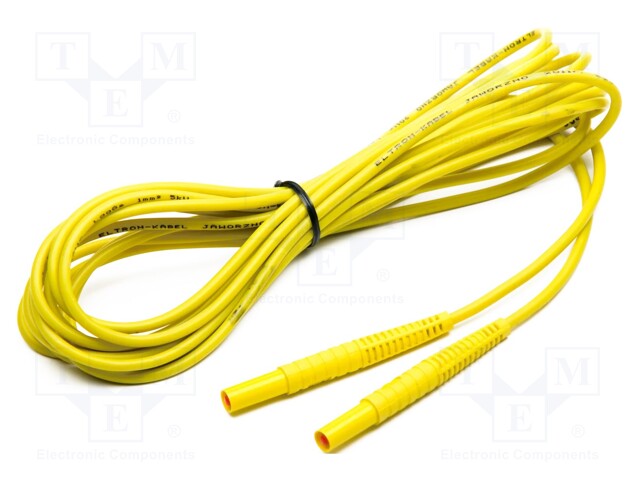 Test lead; banana plug-banana plug; insulated; Urated: 1kV; 1pcs.