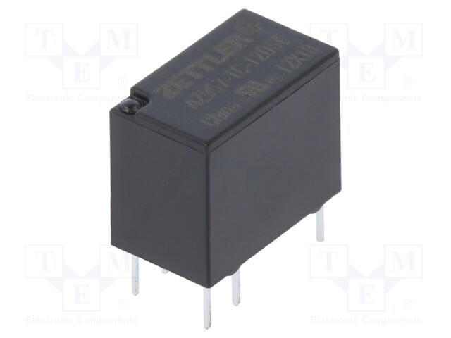 Relay: electromagnetic; SPDT; Ucoil: 12VDC; 0.5A/125VAC; 1A/30VDC