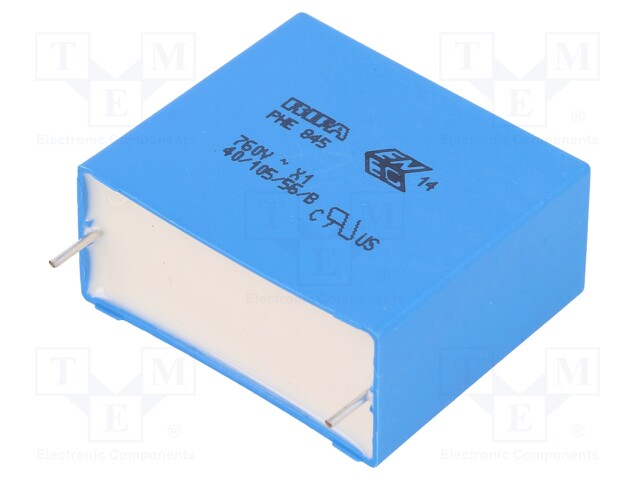 Capacitor: polypropylene; X1; 680nF; 760VAC; ±20%; THT; -40÷105°C