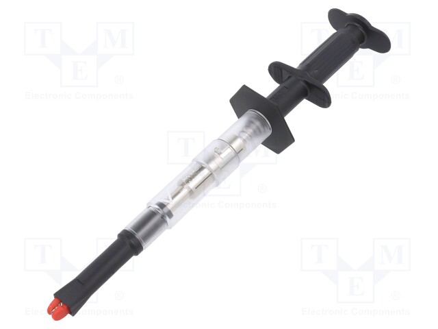 Clip-on probe; 16A; Urated: 1kV; black; Plating: nickel plated