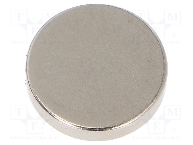 Magnet: permanent; samarium, cobalt; H: 3mm; 16N; Ø: 15mm