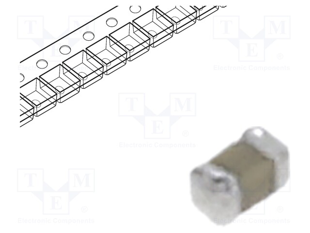 SMD Multilayer Ceramic Capacitor, 0.1 µF, 10 V, 0201 [0603 Metric], ± 10%, X5R, GRM Series