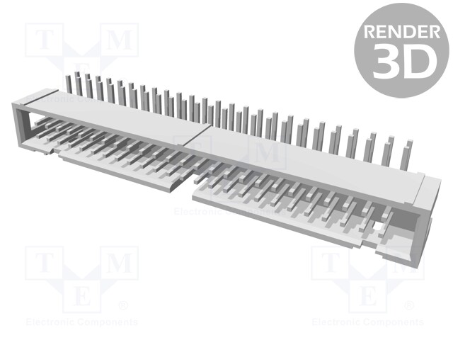 Socket; IDC; male; PIN: 50; angled 90°; THT; 2.54mm; Layout: 2x25