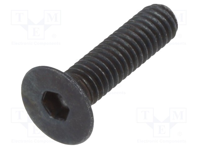 Screw; M2,5x10; DIN: 7991; Head: countersunk; imbus; steel