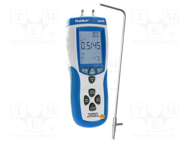 Differential manometer; 0bar÷50mbar; Interface: USB; 203x75x50mm