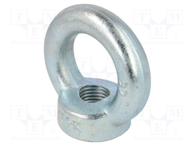 Lifting eye nut; eye; M16; steel; Plating: zinc; DIN: 582; 35mm