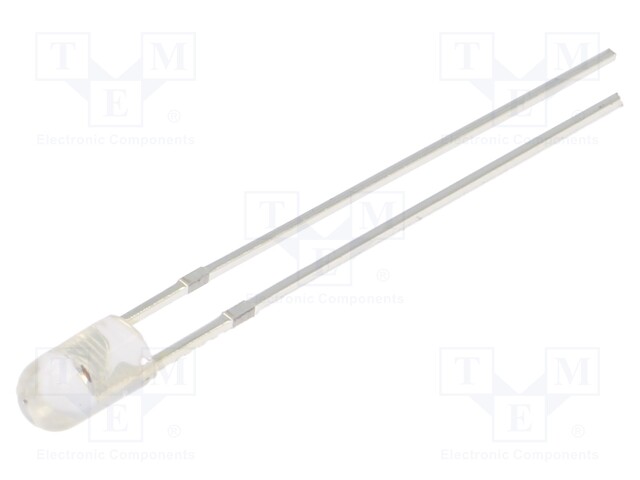 LED; 3mm; red; 8400÷10000mcd; 30°; Front: convex; 2.1÷2.6V; -30÷85°C