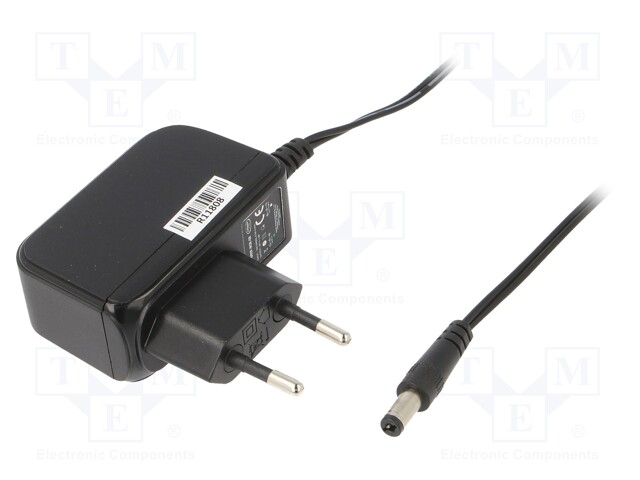 Power supply: switched-mode; 9VDC; 1A; Out: 5,5/2,1; 9W; Plug: EU