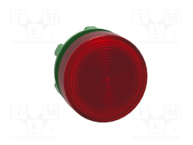 Indicator Lens, Red, Round, 22 mm, Pilot Light Head